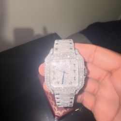 Cartier Moissanite Watch 