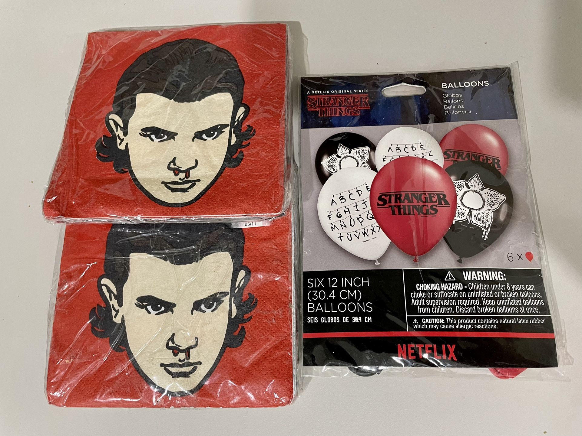 Stranger Things Birthday Supplies 