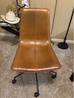 Leather desk chair