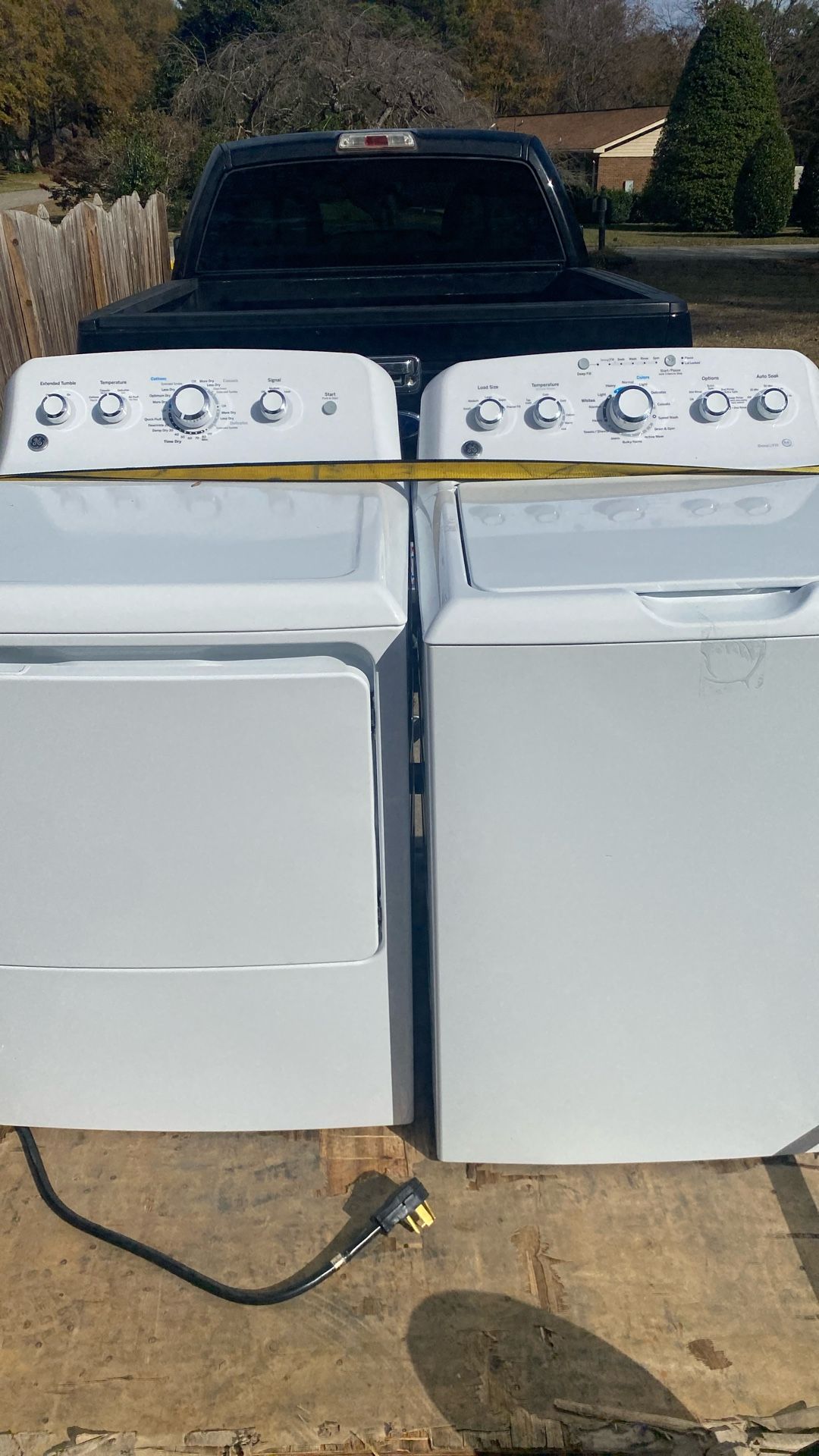 Washer and Dryer GE