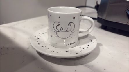 Bialetti Cancer Zodiac Espresso Cup & Saucer