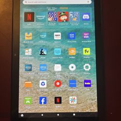 BLACK AMAZON FIRE HD 10 TABLET 10.1 DISPLAY 