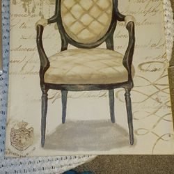 Vintage Chair Print Canvas $20.