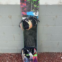 K2 Snowboard With Union Bindings