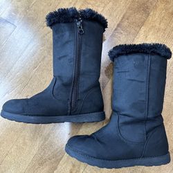 Girls Faux Fur Tall Boots 