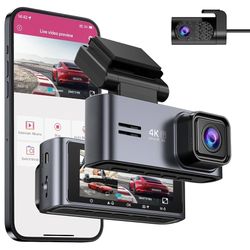 OMBAR Dash Cam Front and Rear 5G WiFi, Dash Cam 4K/2K/1080P+1080P, Dash Camera for Cars with 3.18" LCD Screen, Dashcam Car Camera with WDR Night Visio