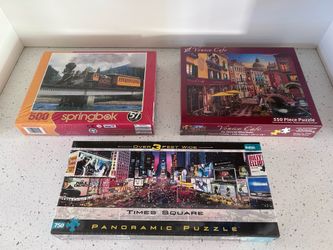 Lot Of Three Brand New Jigsaw Puzzles