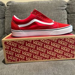 Vans old skool Racing Red / True White 