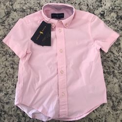 Ralph Lauren 3T & 4T Pink Button Down Shirts