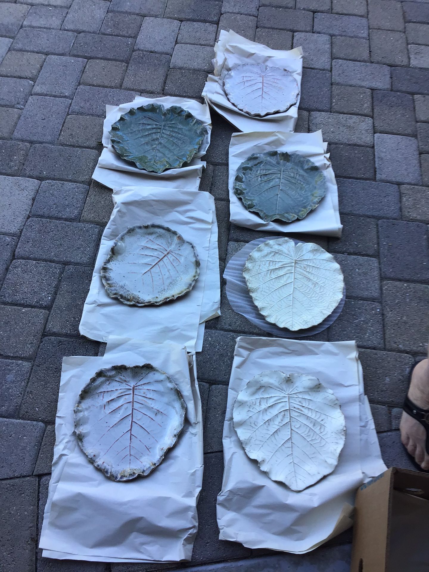 Beautiful Leaf Salad Plates