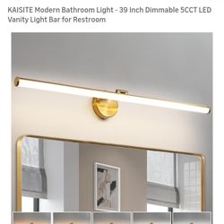 KAISITE Modern Bathroom Light - 39 Inch Dimmable 5CCT LED Vanity Light Bar for Restroom...NEW IN BOX 