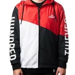 100 Thieves Tri-color Zip Windbreaker Size Medium