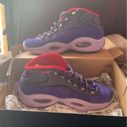 Reebok  Question Mid 11.5 Purple Ink And Fearless Purple 