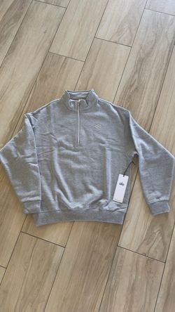 Alo Quarter-Zip Sweatshirt Gray