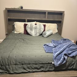 King Size Bed Frame & Matching Dresser/Vanity
