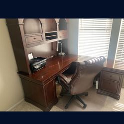 L Shape Oak Desk