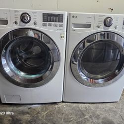 LG Front Load Washer and Gas Dryer