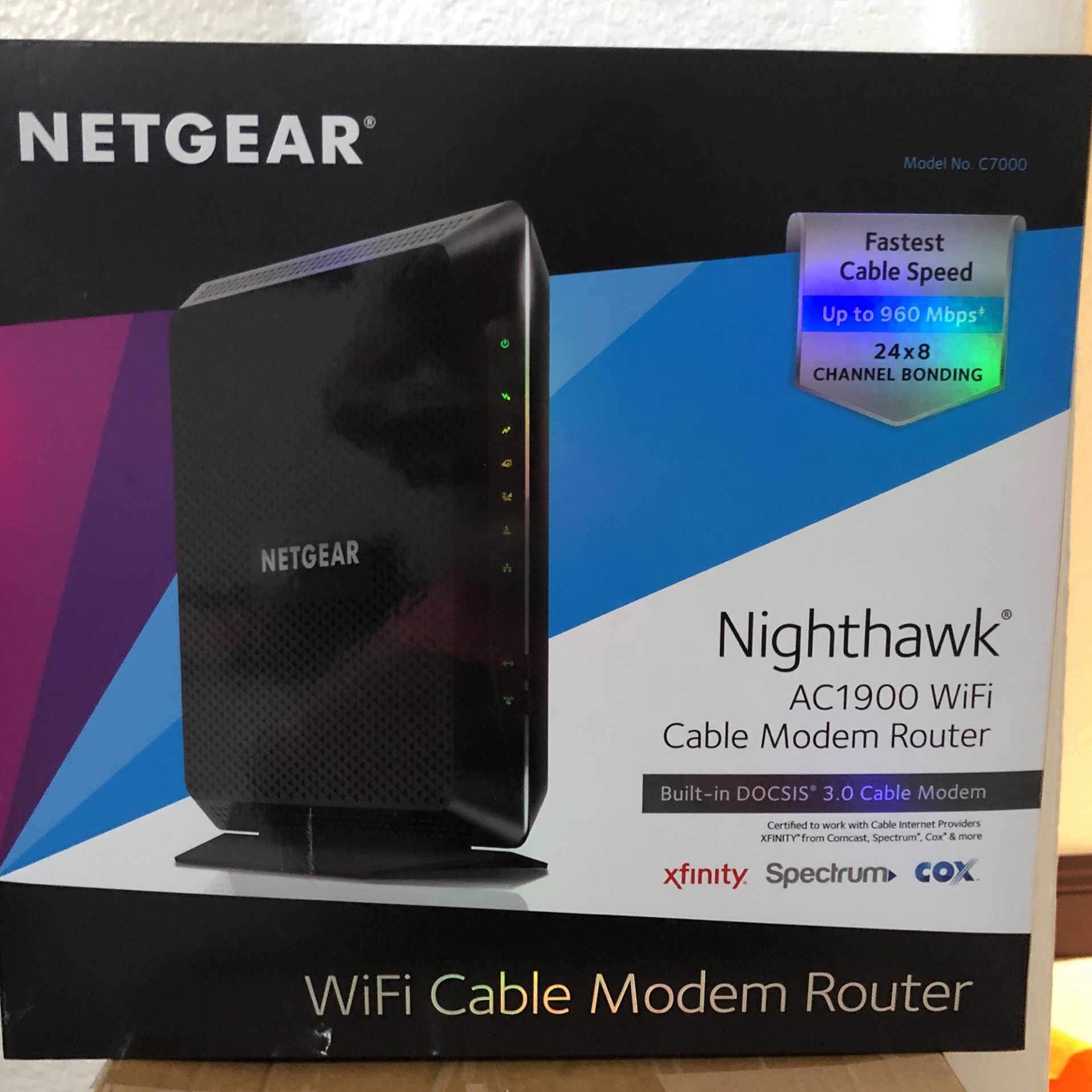 New Wifi Cable Modem Router