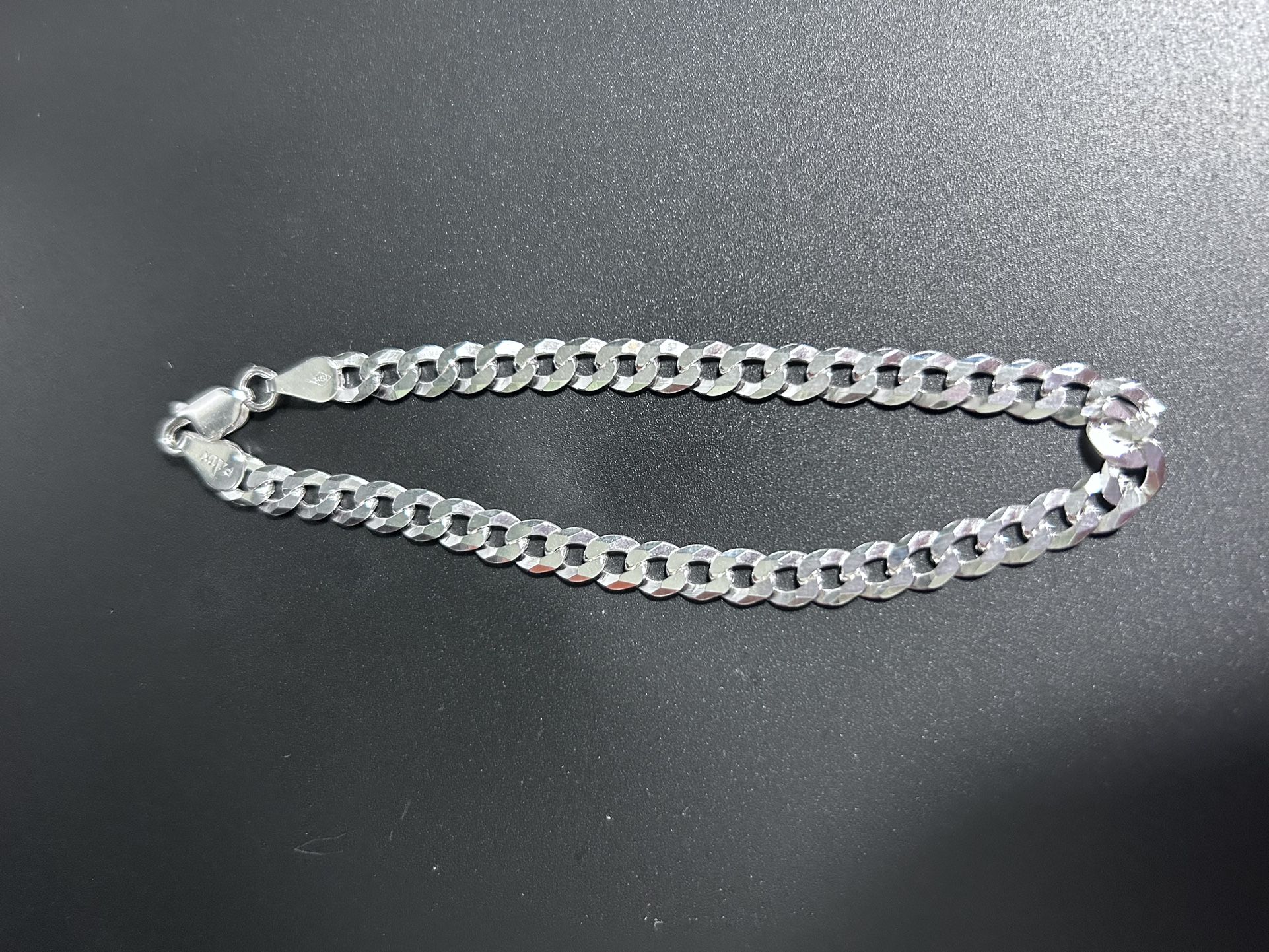 8”  Solid Sterling Silver Bracelet 