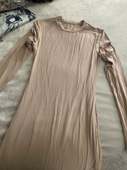 Long sleeve tight double layered dress