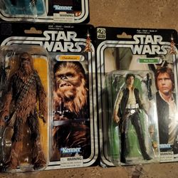 STARWARS BLACK SERIES 40TH ANNIVERSARY HAN SOLO AND CHEWBACCA 