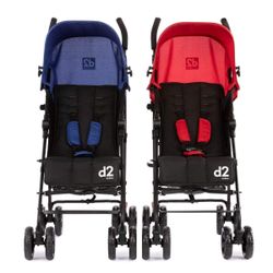 Diono Two2Go Lightweight Stroller Red/ 1 Stroller 