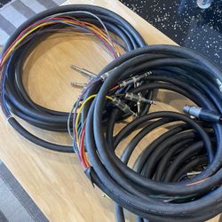 Assorted Pro Audio Snakes