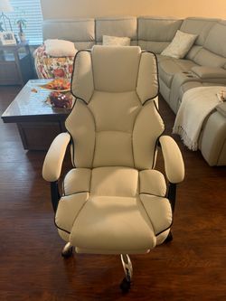 Brand new computer chair white leather