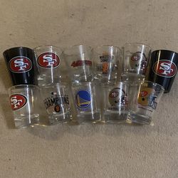 NFL, NBA, MLB Shot Glass Variety