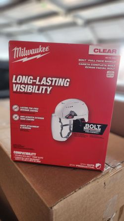 Milwaukee BOLT Full Face Shield  Clear