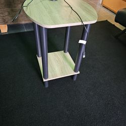 Side Table With USB Port