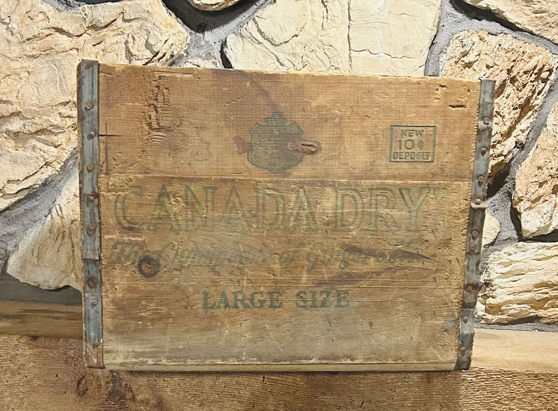 Antique Canada Dry Wooden Shipping Crate