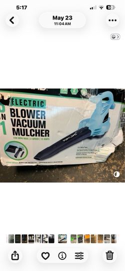 Mulched blower vacuum 3 in 1