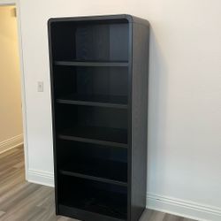 6’x2.5’ Black Wood Hutch