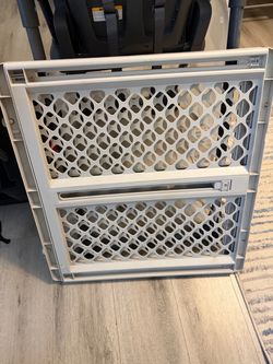 White Plastic Baby Safety Gate