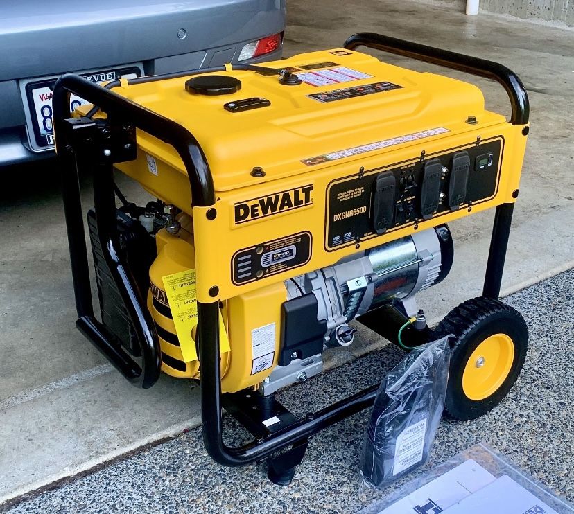 黄たんページ DeWALT - DXGNR6500 | 6500-Watt Manual Start Gas-Powered Portable