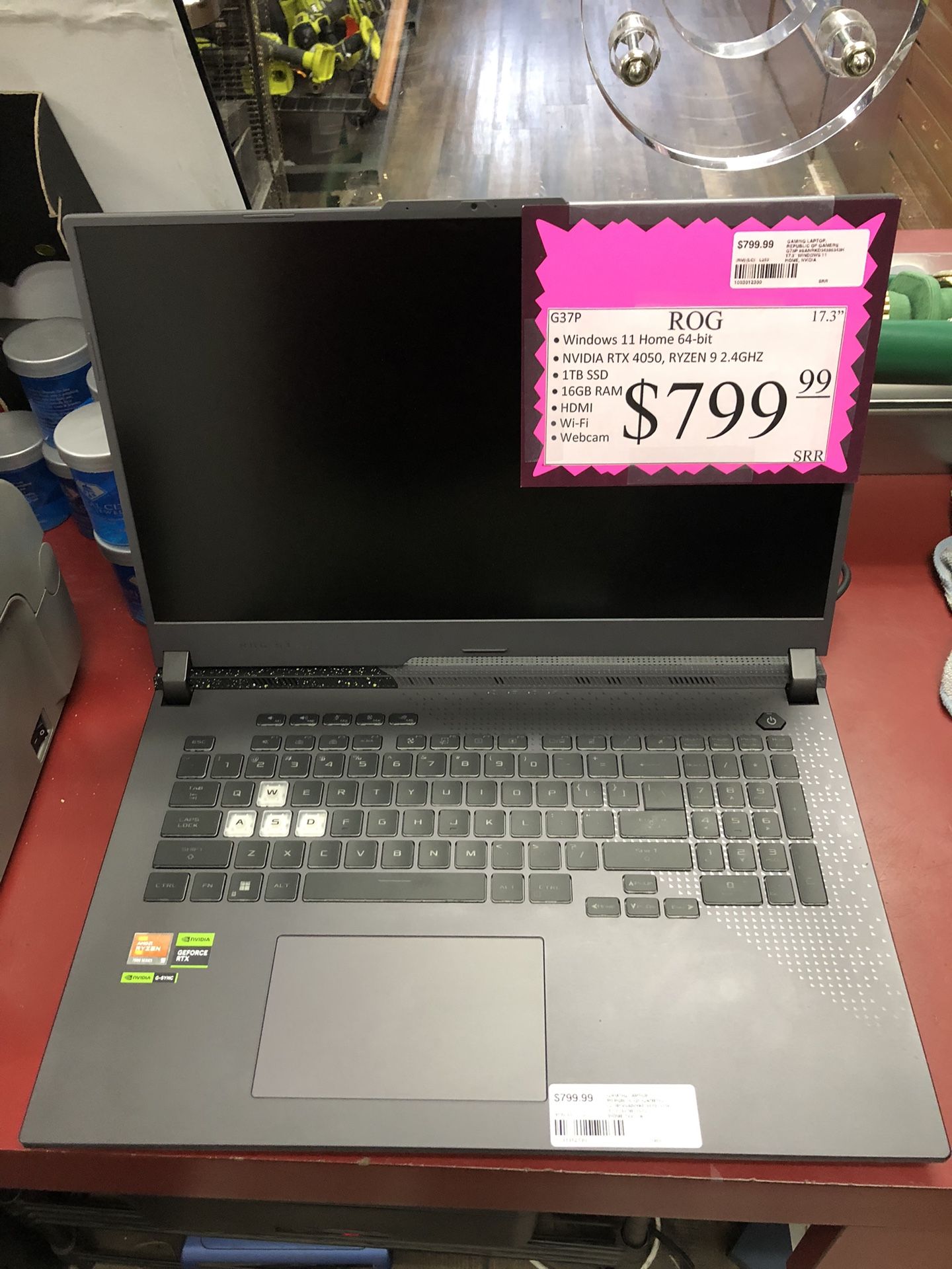 1003 Republic Of Gamers G73P Laptop 012300