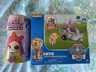 LOL Surprise and Paw Patrol transforming Helicopter