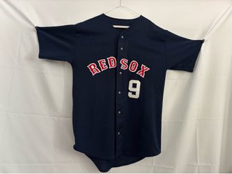 Boston Red Sox #9 Navy Baseball Jersey