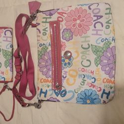 COACH Colorful Graffiti Bag & Wallet