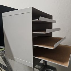 White File Tray Shelves