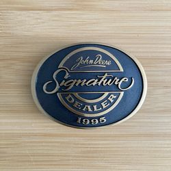 Belt Buckle: John Deere Signature Dealer 1995