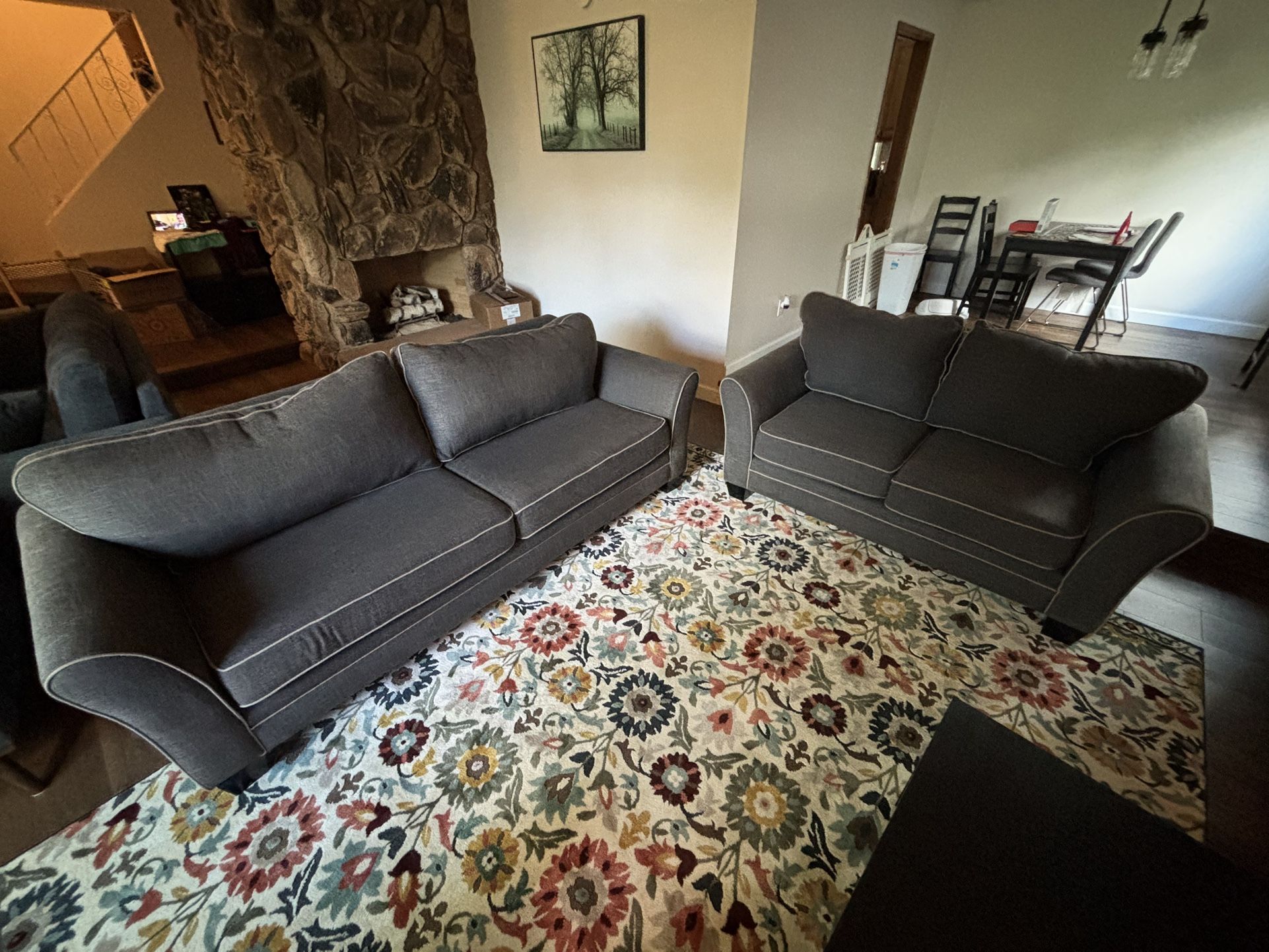 Couch and Loveseat Set
