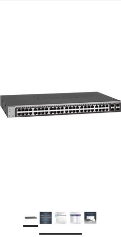 NETGEAR 48-Port Gigabit Ethernet Smart Switch (GS748T) - Managed, with 2 x 1G SFP and 2 x 1G Combo, Desktop or Rackmount, and Limited Lifetime Protect