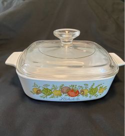 Vintage Corning Ware Spice of Life 1 quart casserole with lid