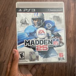 PS3 Madden 25.  Year: 1(contact info removed)