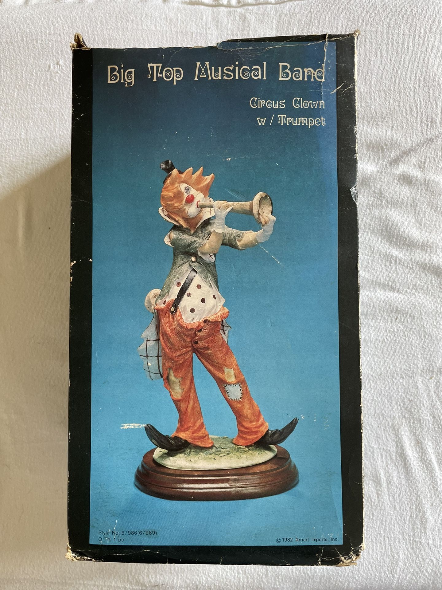 Big Top Musical Band Circus Clown W/ Trumpet