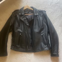 Leather Motorcycle Jacket $140 Firm