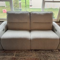 Power Recline/Power Headrest Couch & Loveseat