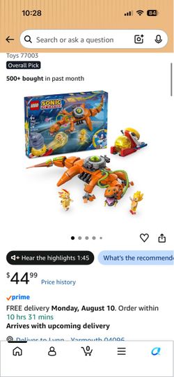 Lego Sonic set #77003 - Super Shadow vs. Biolizard